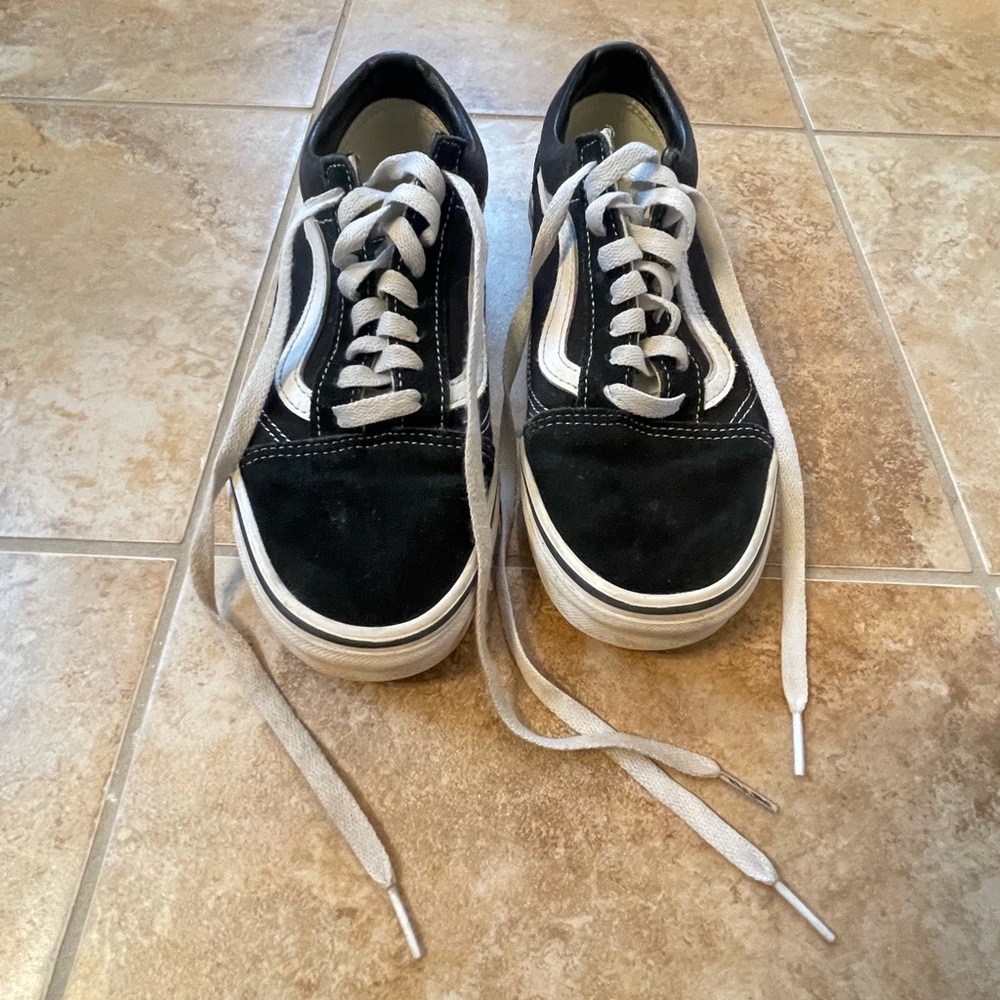 Black Vans Old Skool Size 8